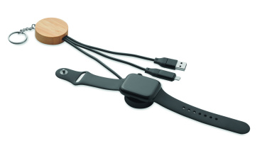 Logotrade promotional merchandise image of: Key ring with 4 in 1 60W cable